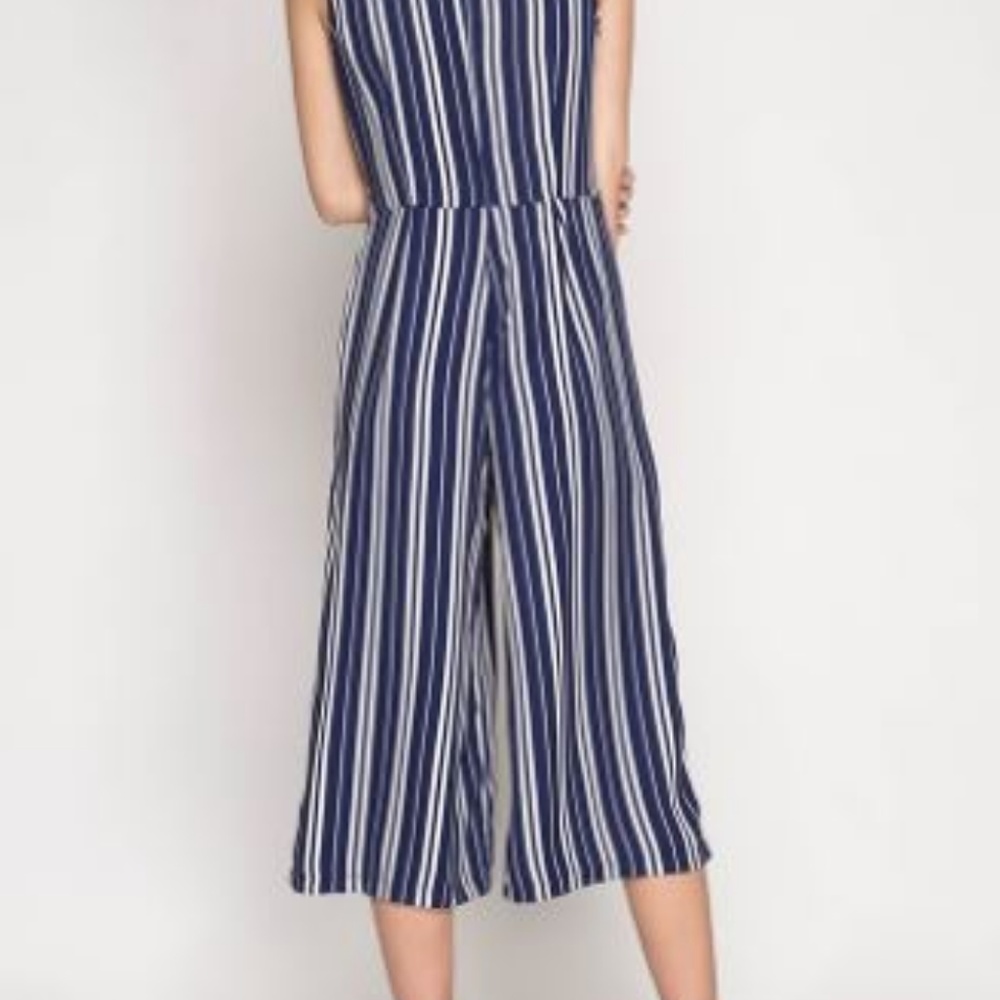 SLEEVELESS STRIPED JUMPSUIT - Picture 4 of 7